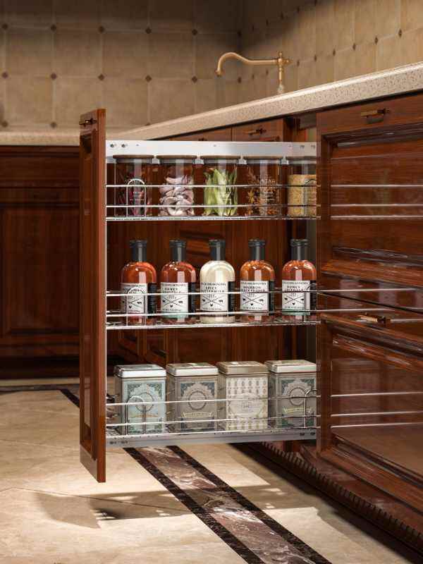 Tilpassede trådkurver til kjøkkenkabinett for globale kabinettmerker og grossister