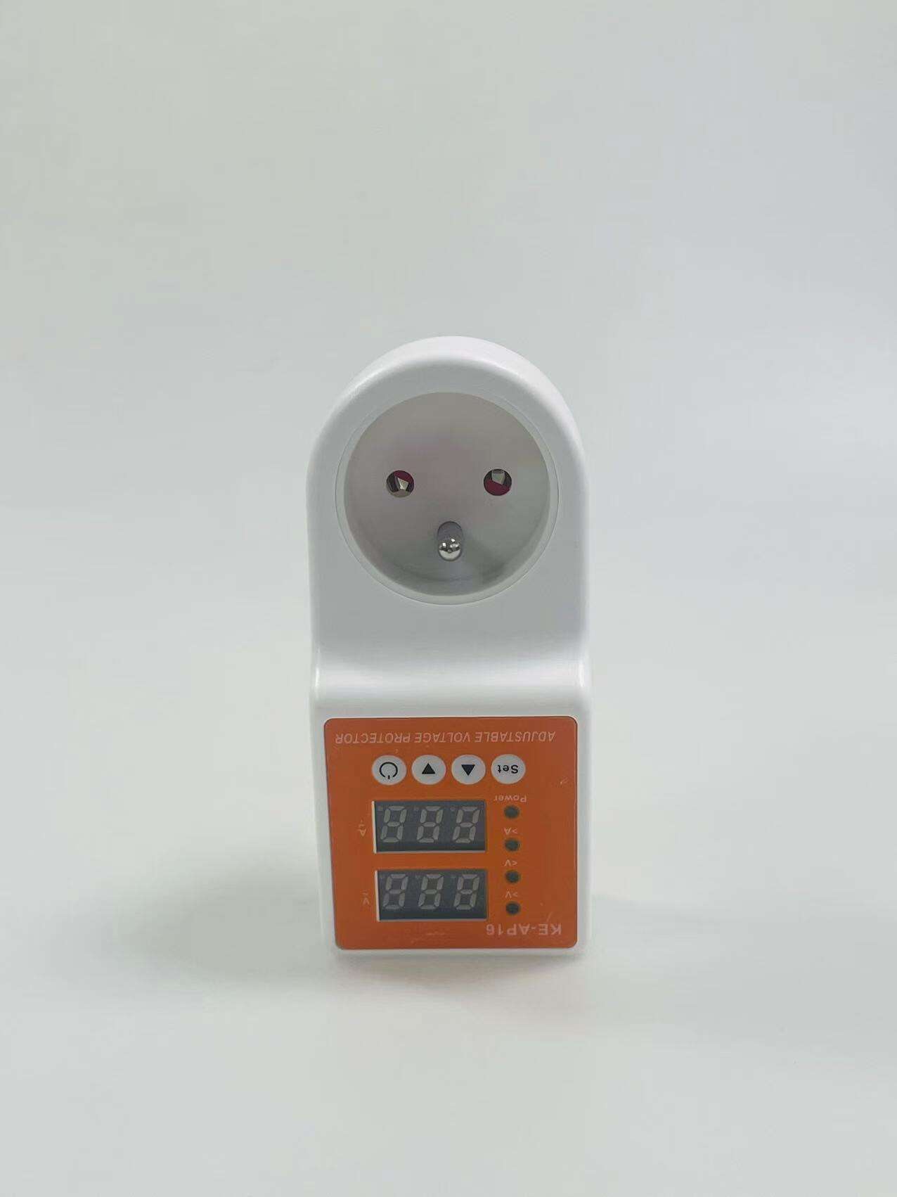 220V Dual Plug Safety Protector  Overload & Surge Protection for Home Appliances