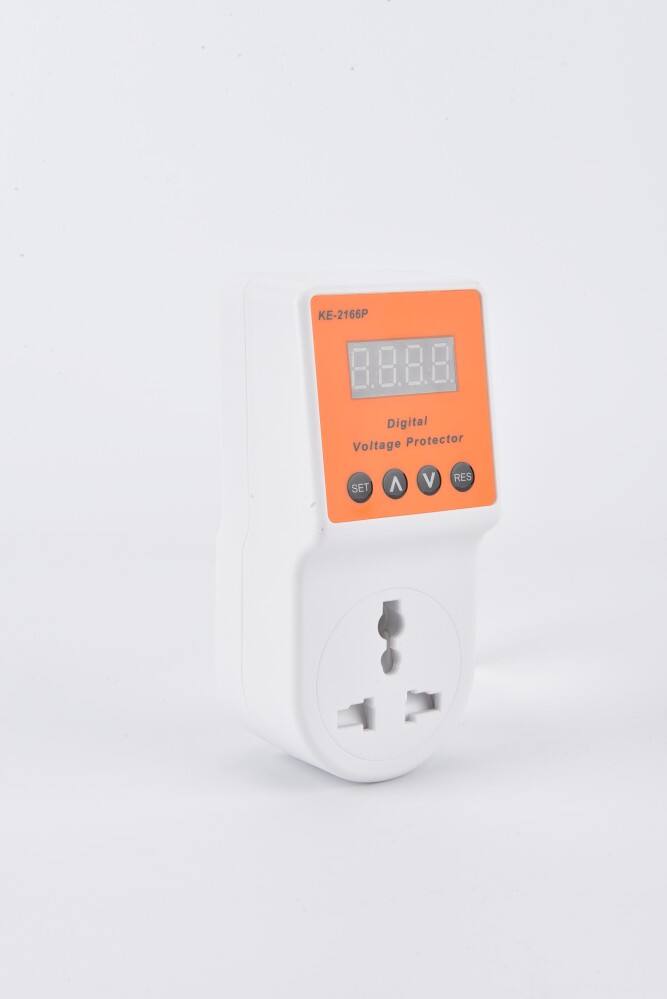 Automatic Voltage Protector Socket AC 220V Adjustable Power Surge Universal Plug.