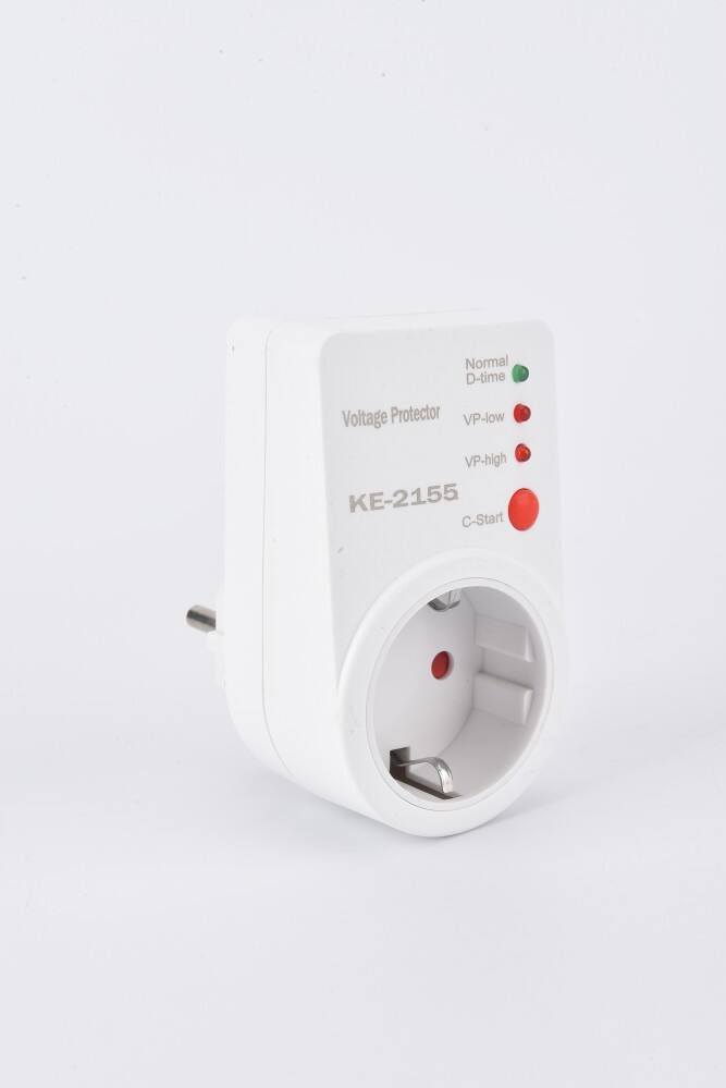 Automatic Voltage Protector Socket AC 220V Adjustable 16A Power Surge Protector EU Plug Socket Voltage Safe Refrigerator Protect.