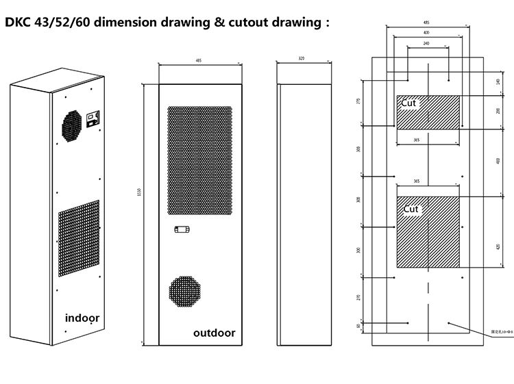 Hoffman DKC30 R134a Reliable Enclosure Air Conditioner manufacture