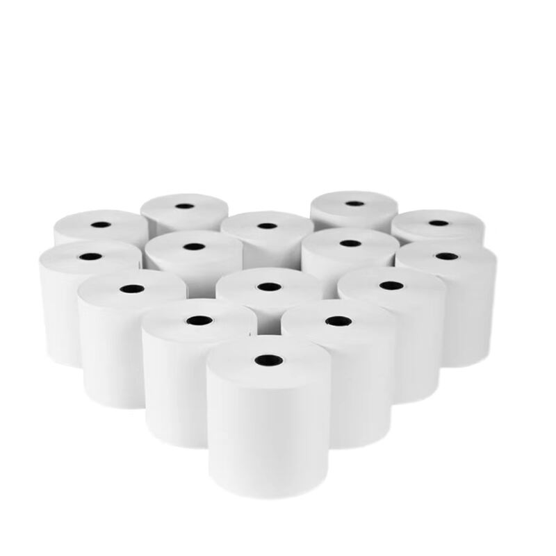 Wholesale 57x40mm 80x80mm Thermal Cash Register Rolls Paper for POS Printer ATM Bank