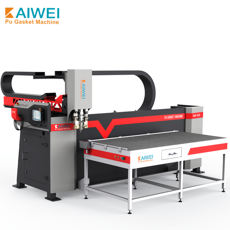 Expertos en dispensación de juntas Form-in-Place KW-510B Máquina de espuma selladora de dos componentes para puertas de gabinete