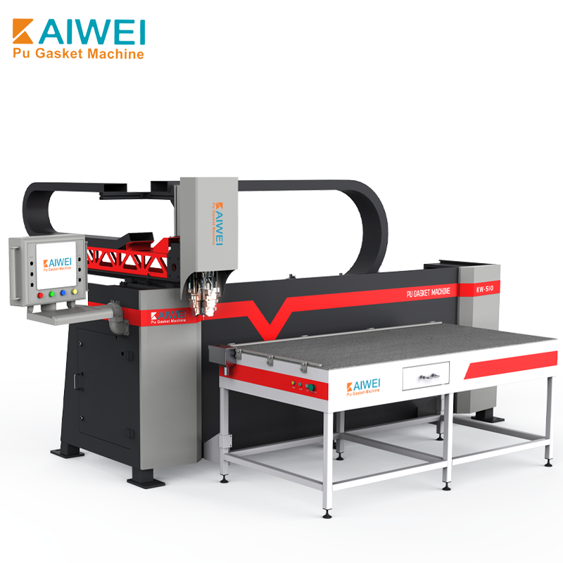 Expertos en dispensación de juntas Form-in-Place KW-510B Máquina de espuma selladora de dos componentes para puertas de gabinete