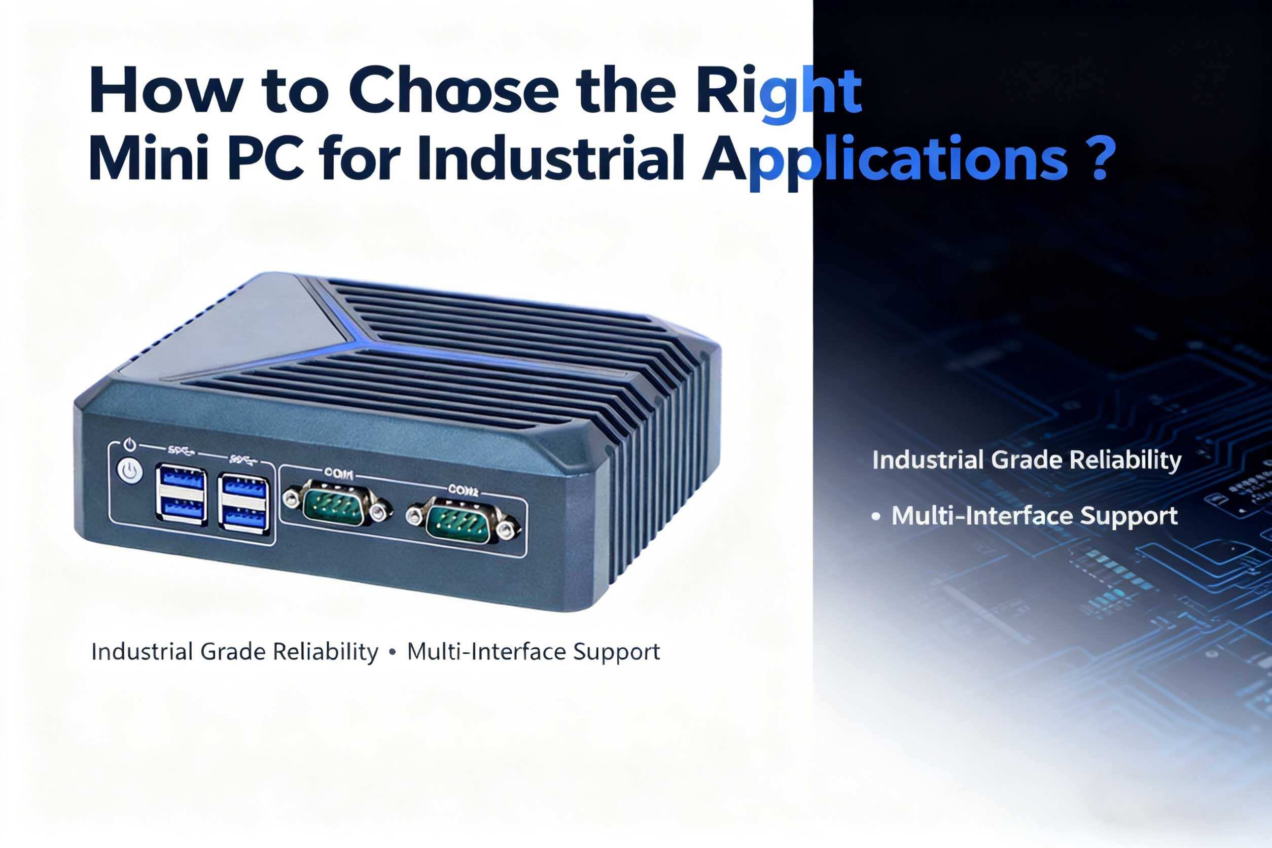 How to Choose the Right Mini PC for Industrial Applications？