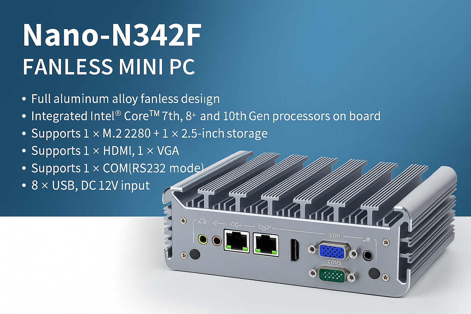 【New Product Release】Nano-N342F Fanless Mini PC