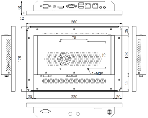 a101 101 inch capacitive touch screen panel pc-55