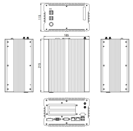 ibox 701 plus pci express industrial pc-55