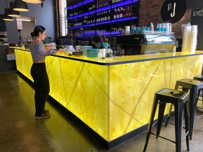How to Create Stunning Onyx Bars with Durable Faux Onyx Panels?