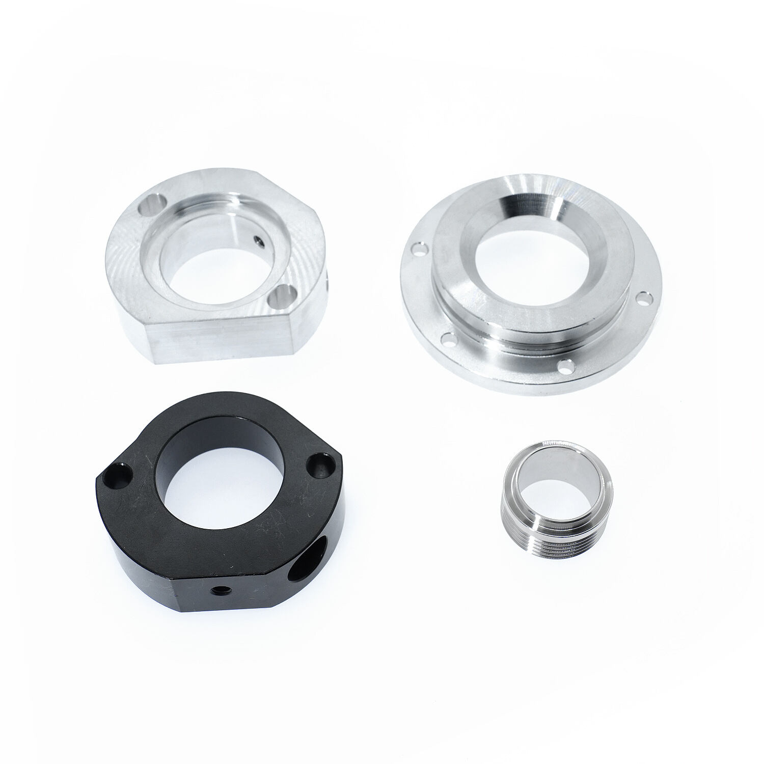 Custom Precision CNC Machined Billet Aluminum Spacer Ring Bushing Sleeve for Automotive