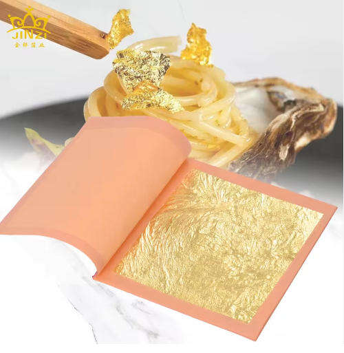 24K 8*8cm Gold Leaf Pure Gold Foil for Food