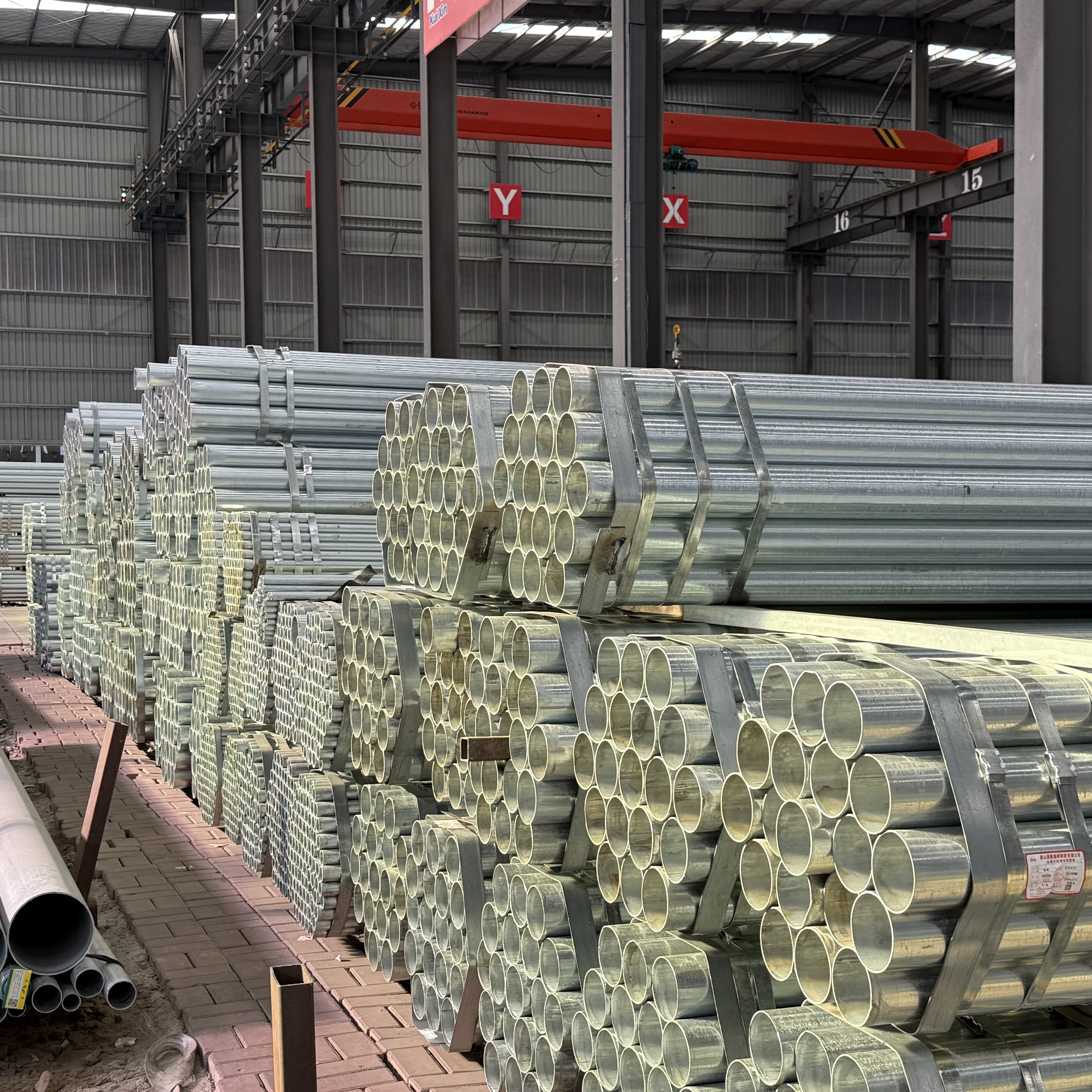 لوله‌های فولادی جوش‌داده شده گالوانیزه، لوله گرد GI