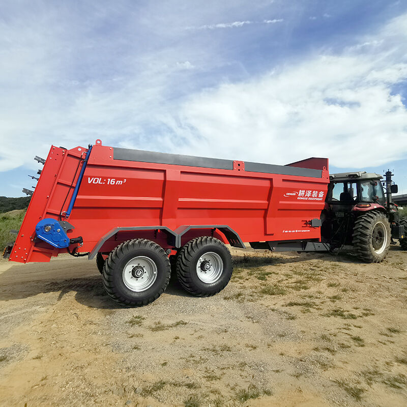 espalhador de adubo do tipo estrutura de duplo parafuso de 12 pés cúbicos