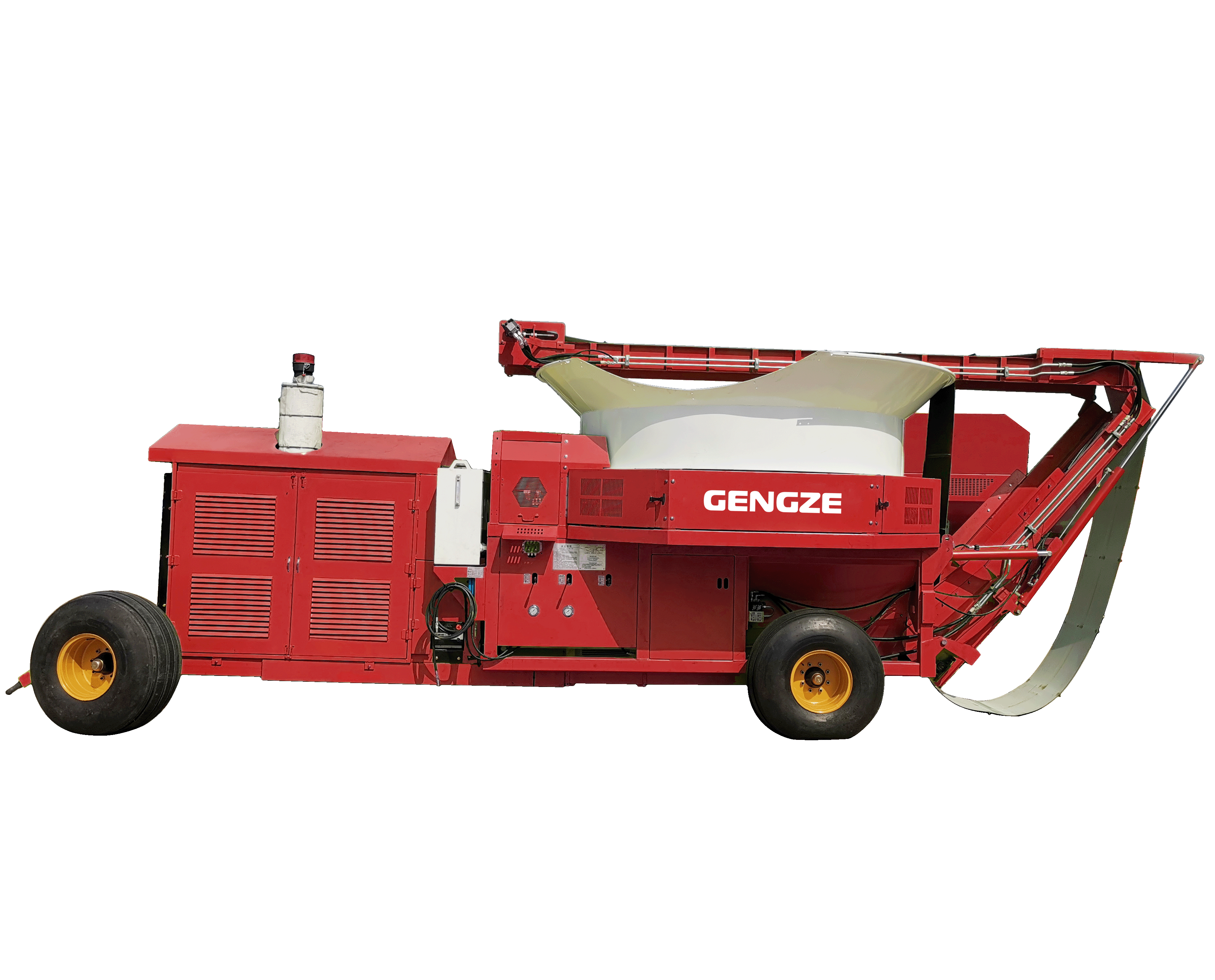 F1300 Large Scale PTO Cattle Feed Straw Hay Bales Hammer Mill Chopper Tub Grinder