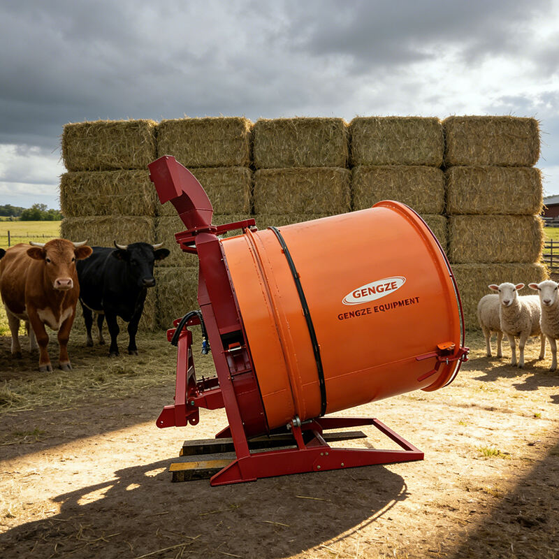 Trommi-tyylinen rehujauhamis- ja puhalluskone, malli M505