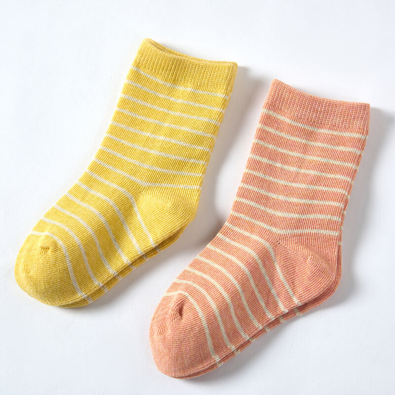 Organic Plant-Dyed Striped Socks: Eco-Chic & Safe Design