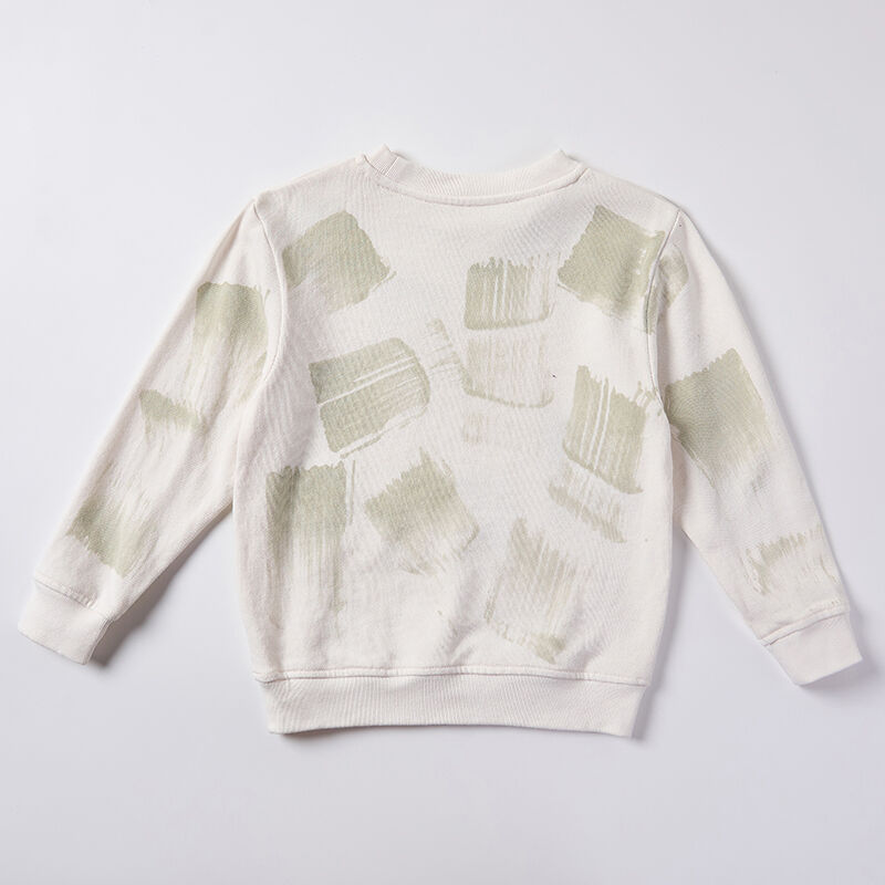 lant-Dyed Abstract Crewneck - Sustainable & Unique Sweatshirt