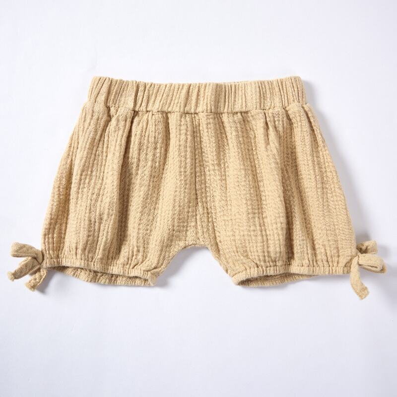 Khaki Sappanwood Pomegranate Peel Dyed Baby Shorts