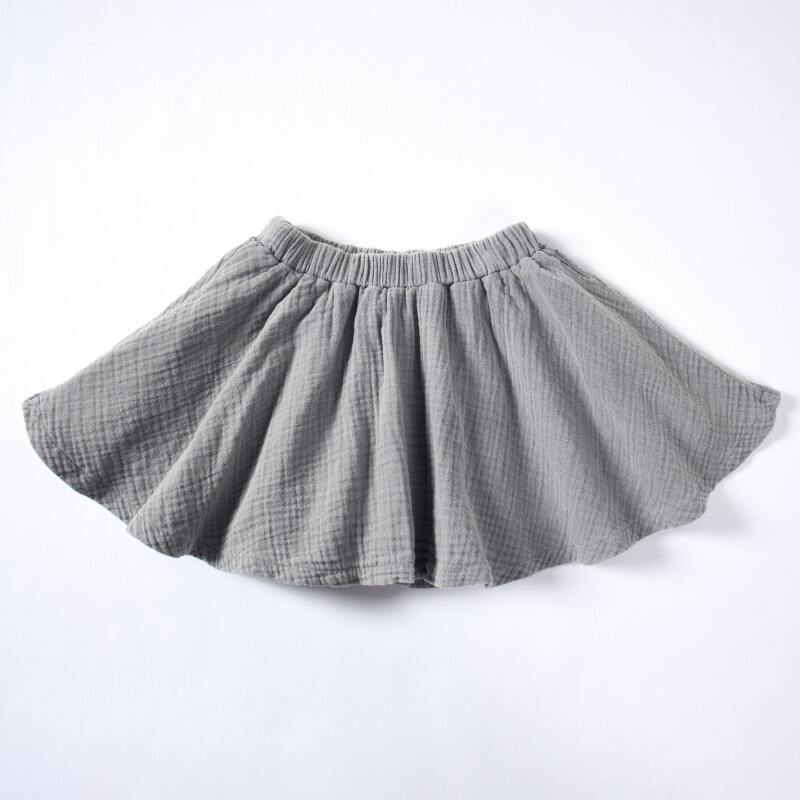 Gray Gallnut Pomegranate Peel Dyed Baby Skirts
