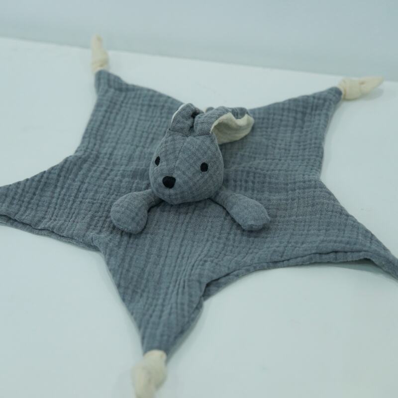 Sustainable & Unique: Organic Plant-Dyed Bunny Security Blanket for Brand Customization