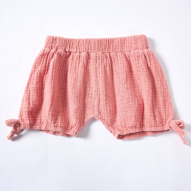 Pink Sappanwood and Madder Dyed Baby Shorts
