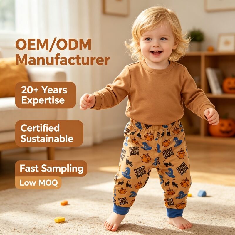 Custom Bamboo Fiber Floral Baby Pants | OEM ODM Toddler Bottoms