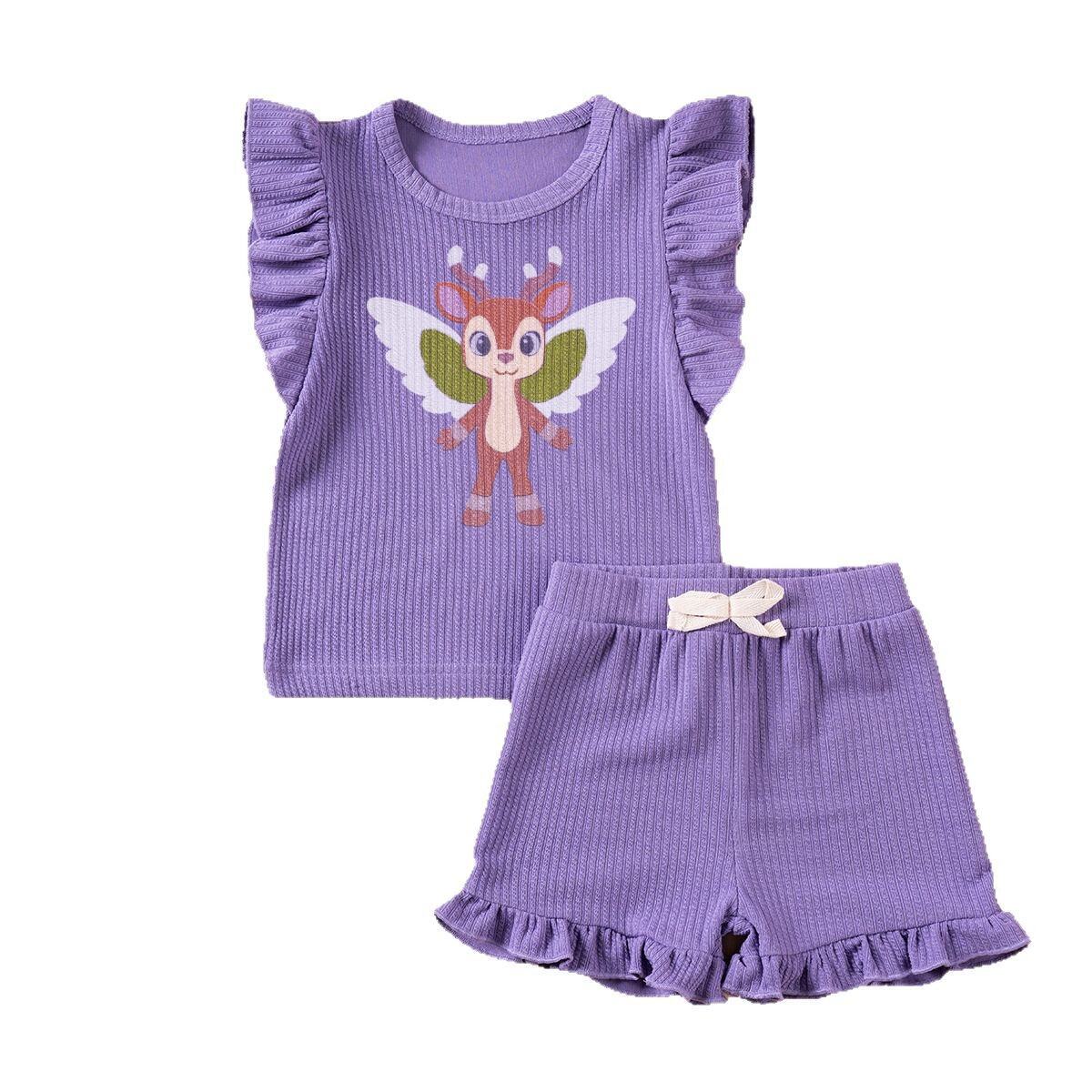 Flying Sleeve Shorts Set