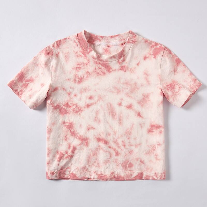 Plant Tie-dyed Cotton Kids T-shirt