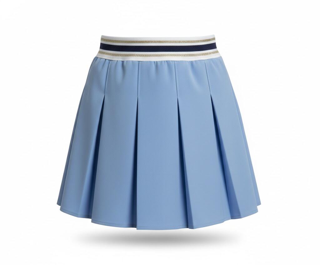 Custom Girls’ Pleated Skort | 290G Viscose Blend | OEM & Private Label