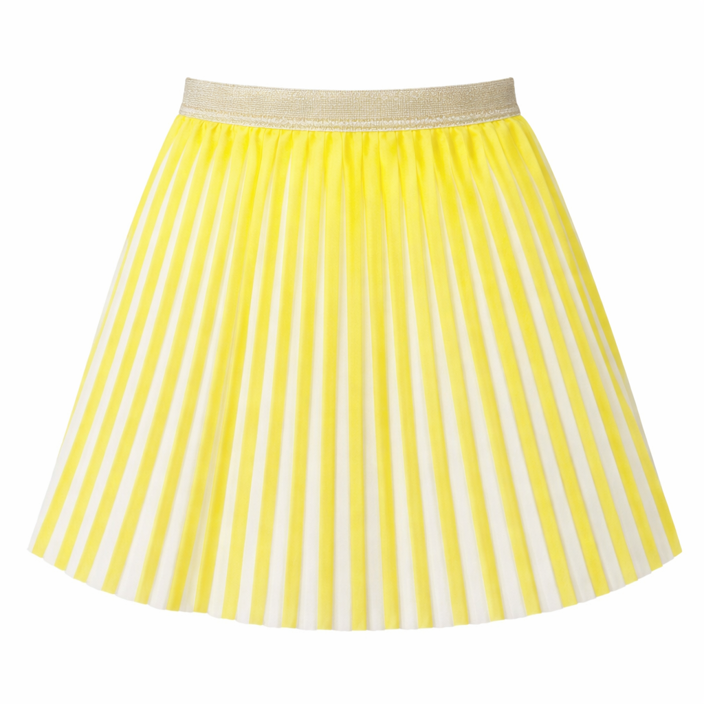 Custom Girls rPET Pleated Skirt with Elastic Waistband | Sustainable OEM & ODM Kidswear
