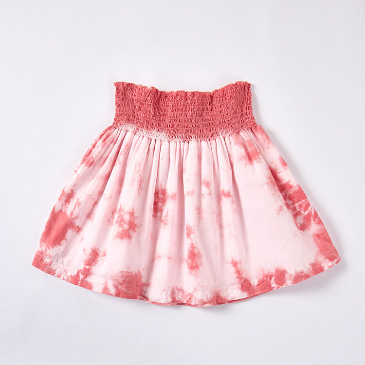 Plant-Dyed Smocked Waist Skirt | Eco-Friendly B2B Supply