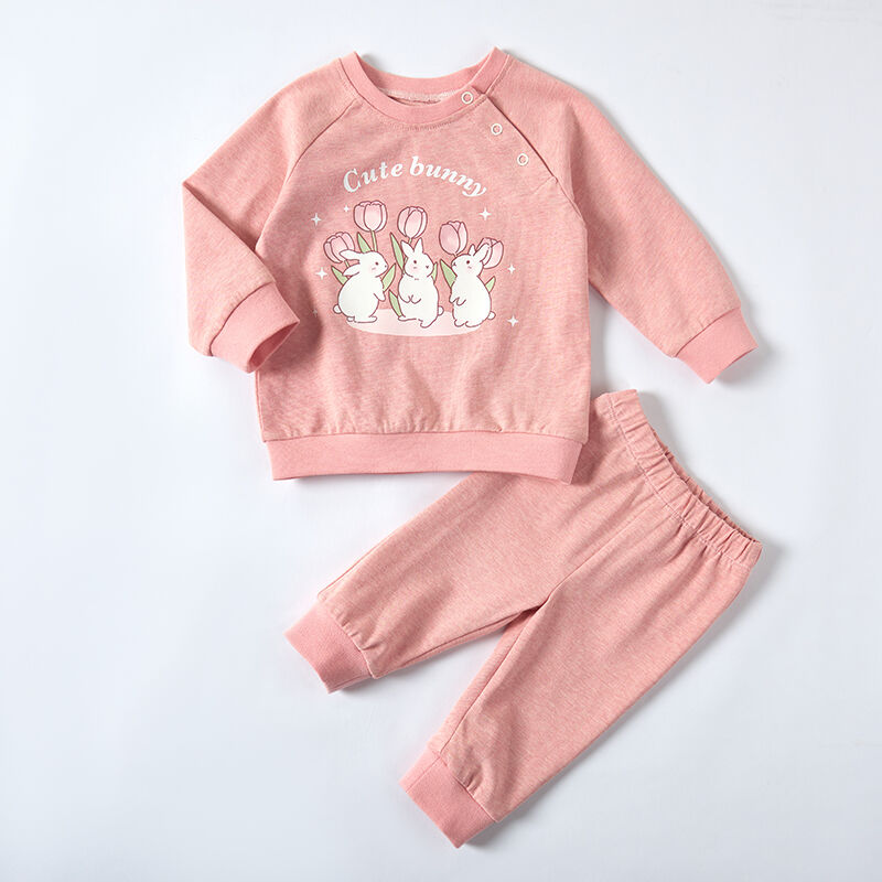 Pink Madder and Sappanwood Dyeing Toddler Pullover and Jogger Set 