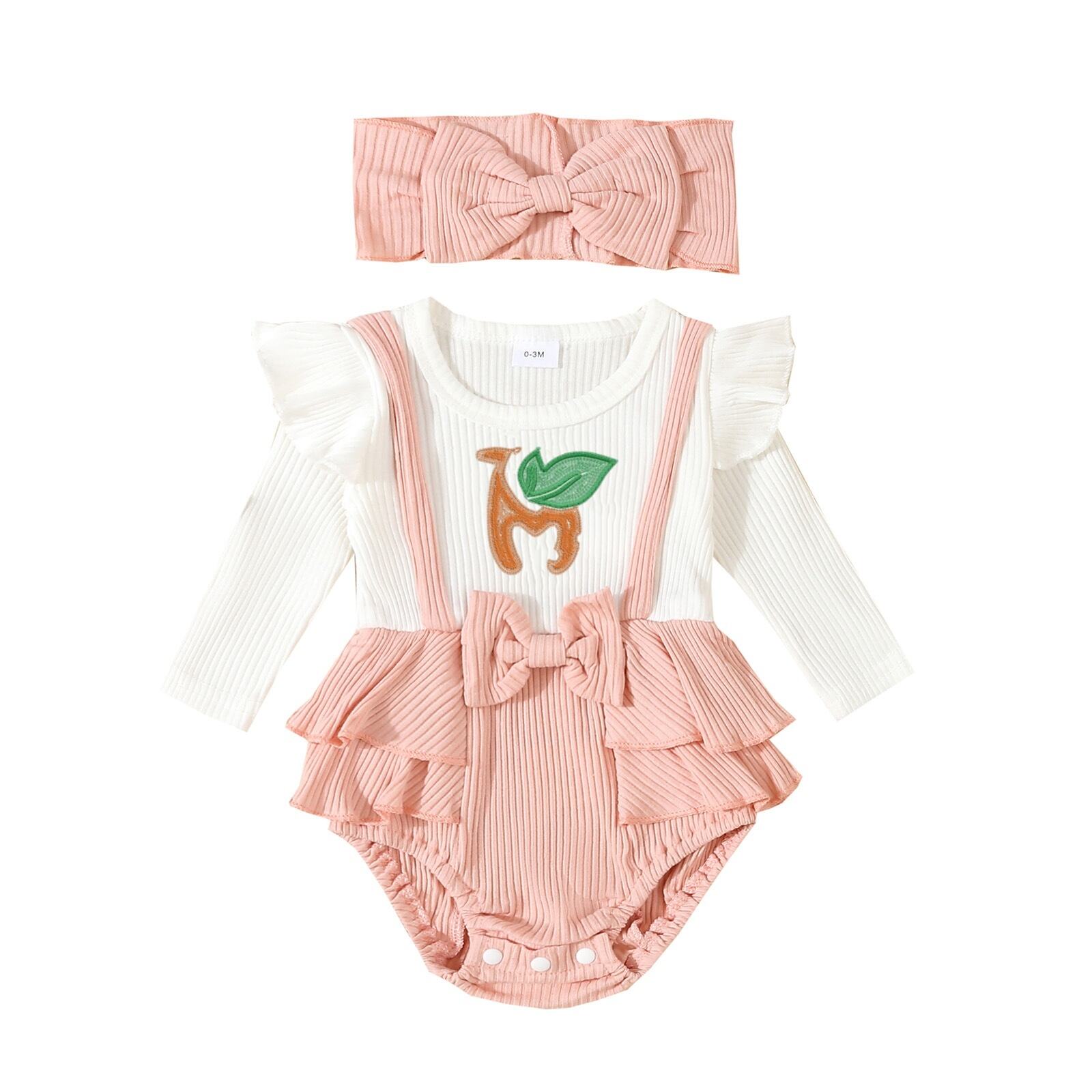 Toddler Flying Sleeve Shoulder Strap Romper