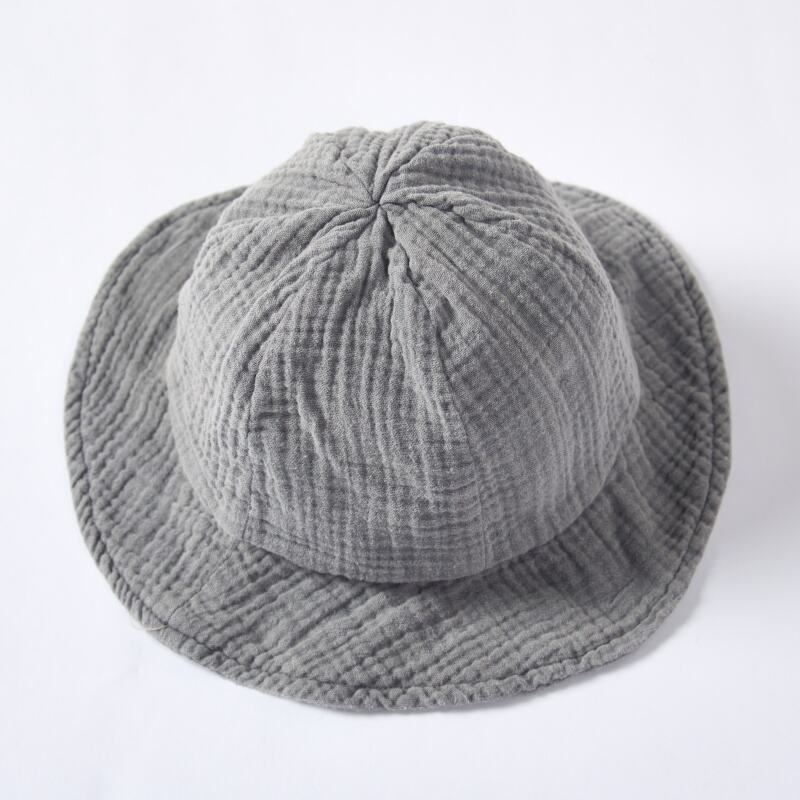 Custom Organic Baby Bucket Hat Manufacturer | Plant Dyed Muslin Infant Sun Hat for OEM ODM Babywear Private Label