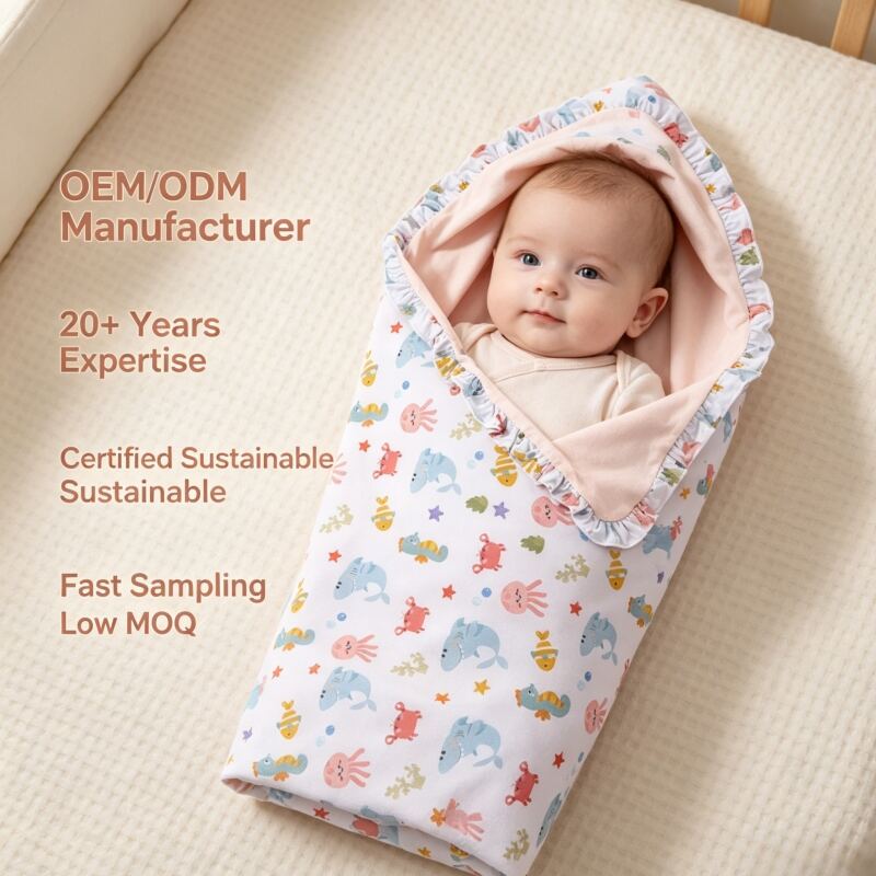 Custom Ocean Theme Baby Blanket Manufacturer | OEM ODM Infant Receiving Blanket Supplier