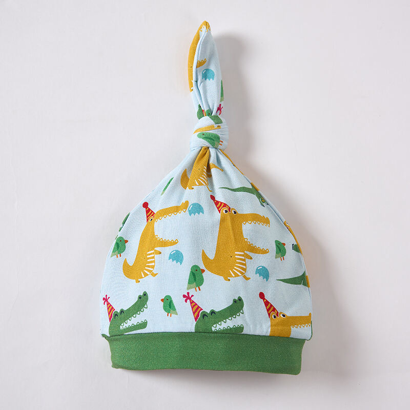 Chapéu de Bambu com Nó Estampado para Bebê