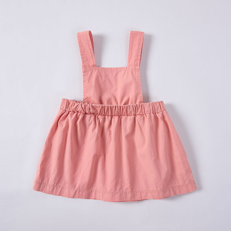 Pink Sappanwood and Madder Dyed Baby Overall Dress