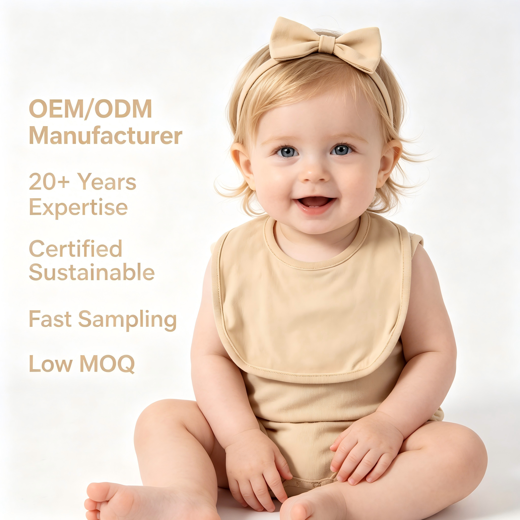 Custom Organic Cotton Baby Bib Plant Dyed Infant Feeding Bib Soft Absorbent Newborn Saliva Bib Eco Friendly Baby Feeding Accessories OEM ODM Baby Textile Manufacturer