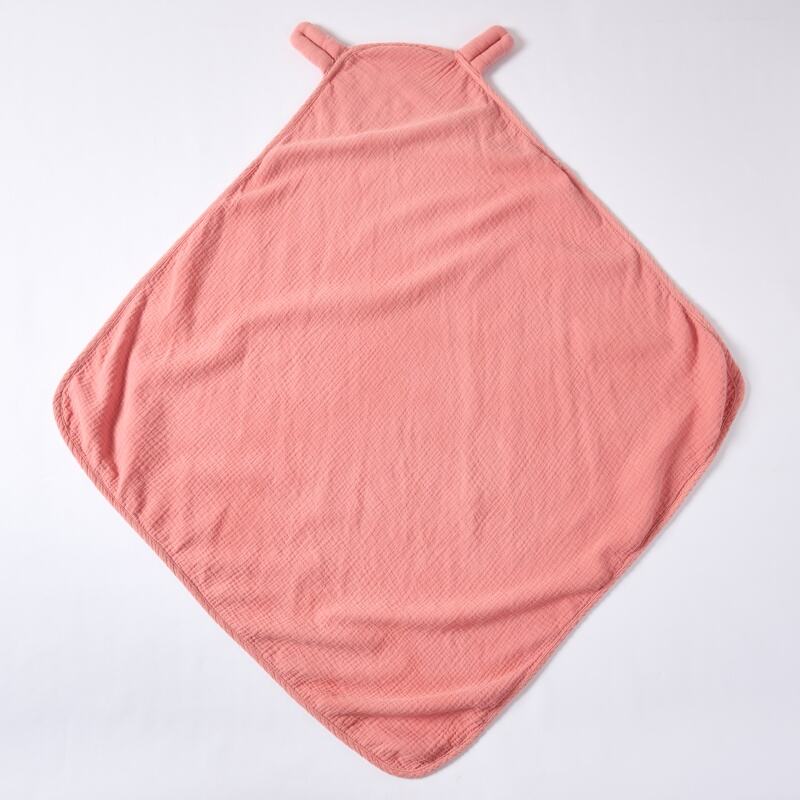 Fabricante Personalizado de Manta Orgânica com Capuz para Bebê | Manta de Enrolar para Bebê em Algodão Musselina Tingida com Plantas, para Fabricação sob Encomenda (OEM), Desenvolvimento sob Encomenda (ODM) e Marcas Próprias