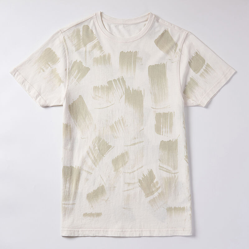 Abstract Plant-Dyed T-Shirt - Eco-Friendly & Unique Custom Apparel