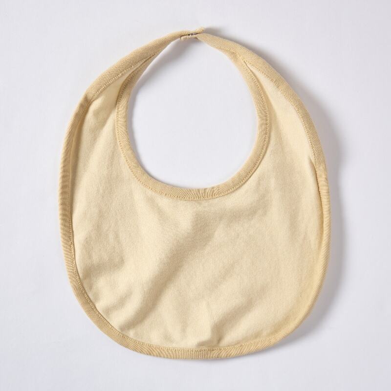 Custom Organic Cotton Baby Bib Plant Dyed Infant Drool Bib Soft Absorbent Newborn Feeding Bib Eco Friendly Plain Baby Bib OEM ODM Baby Accessories Manufacturer