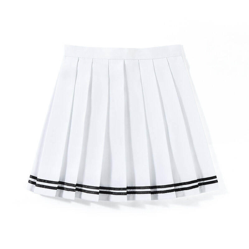 Recycled Polyester Preppy Pleated Skirt