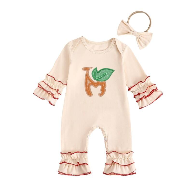 Embroidered One-Piece Romper
