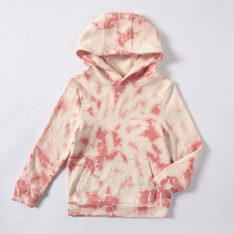 Pflanzen-Bindebatikt Kinder-Hoodie