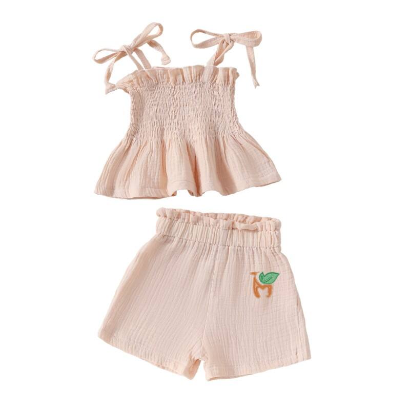 Solid Sleeveless Camisole Linen Short Set