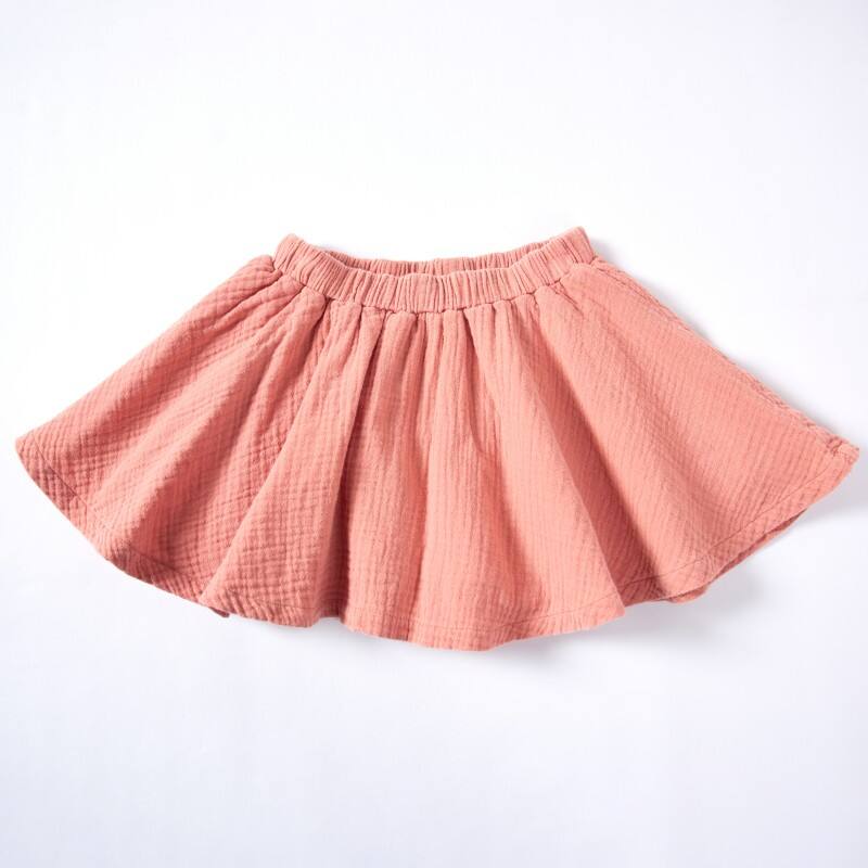 Orange-Pink Sappanwood Madder Pomegranate Peel Dyed Baby Skirts