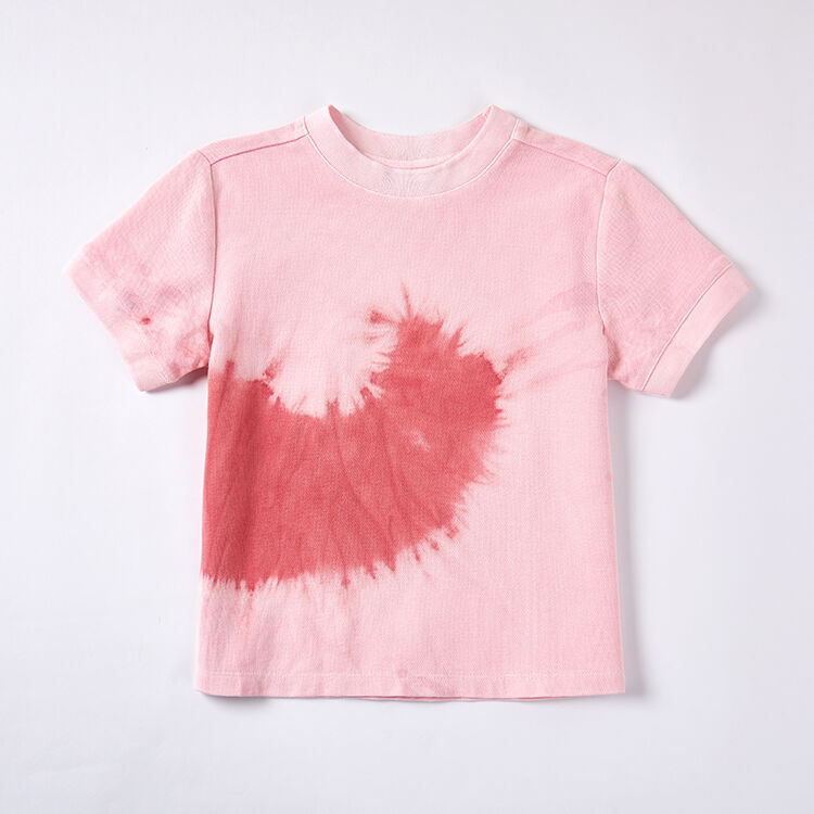 Eco-Friendly Plant-Dyed Spiral T-Shirt | Unique Tie-Dye Design