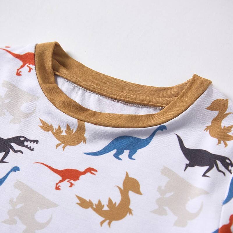 Camiseta Infantil de Manga Longa Estampada de Bambu