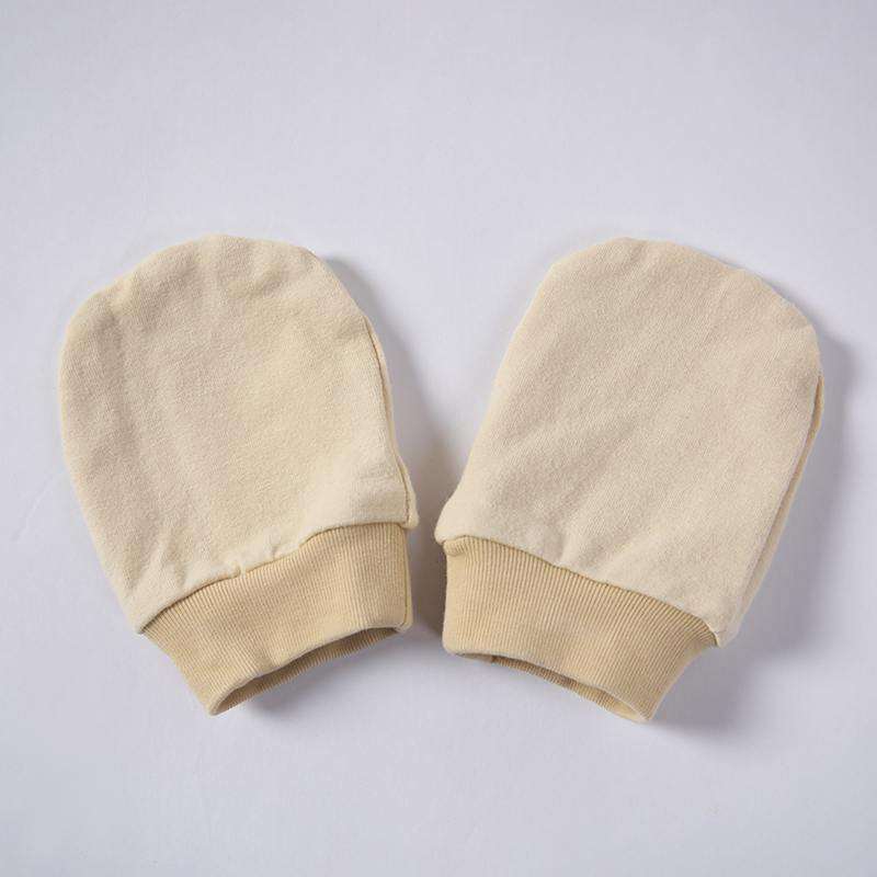 Ensemble bonnet et mitaines pour bébé en coton biologique – Bonnet ours pour nourrissons teint à base de plantes et mitaines anti-rayures, destiné aux marques soucieuses de l'environnement – Fabricant de couvre-chefs pour nouveau-nés sous marque propre (OEM) ou conception sous marque propre (ODM) personnalisé