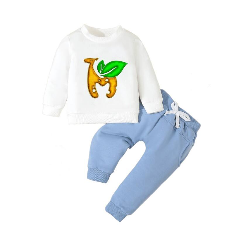 Long Sleeve Sweatshirt Elastic Waist Sweatpants Outfit